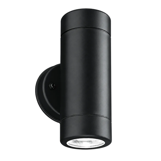 Black Up & Down Outdoor Wall Light