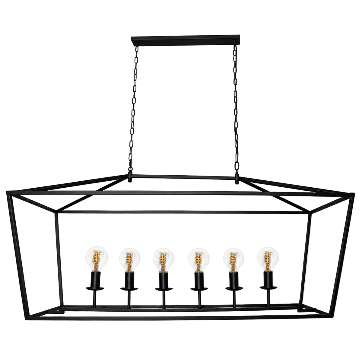 Delport Rectangular Ranch Iron Pendant