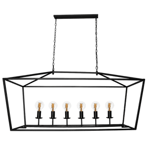 Delport Rectangular Ranch Iron Pendant