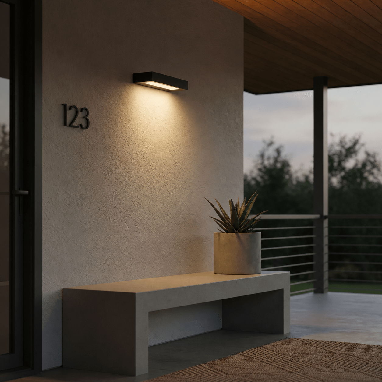 Sunmite Solar Wall Light - Black