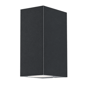 Black Up & Down Outdoor Wall Light, 7W, IP65