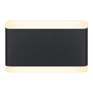Matt Black LED Outdoor Wall Light IP54