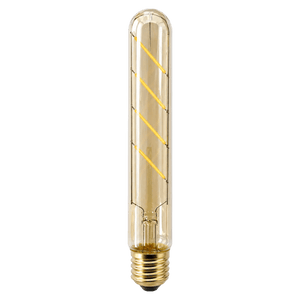 4W Amber T30 Filament LED Bulb with visible filament and amber glass finish.