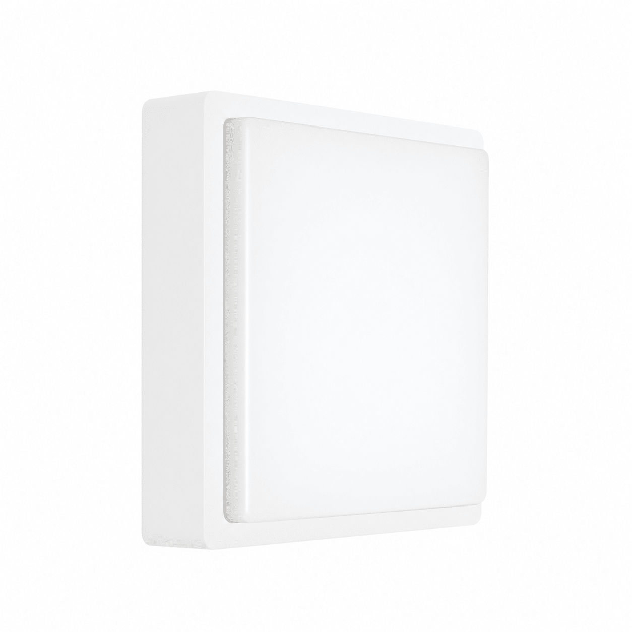 Kwele Outdoor LED Wall Light in white, featuring a sleek square design for modern outdoor illumination.