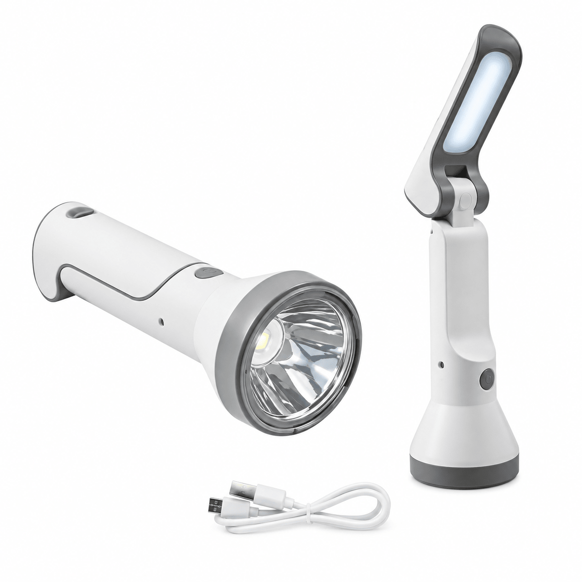 Rechargeable Flashlight White LED & Desk Lamp