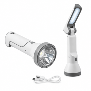 Rechargeable Flashlight White LED & Desk Lamp