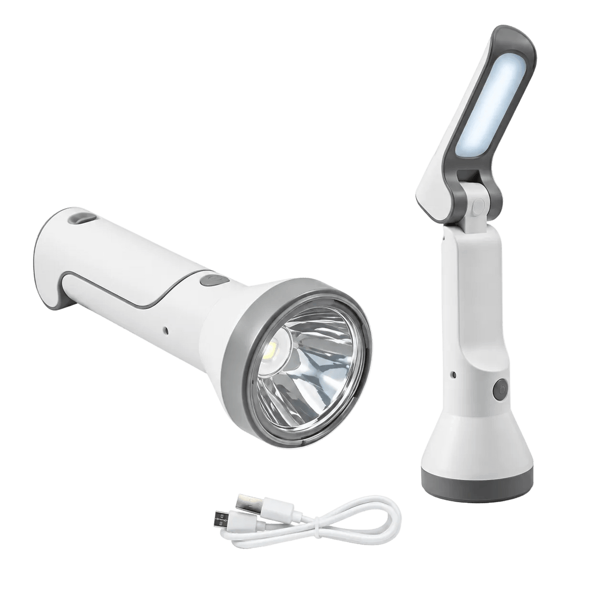 Rechargeable Flashlight White LED & Desk Lamp