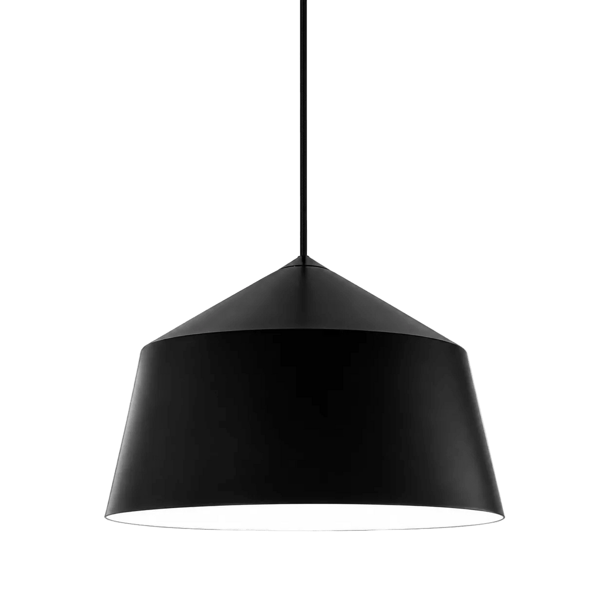 Roma Black Pendant Light Aluminium Finish
