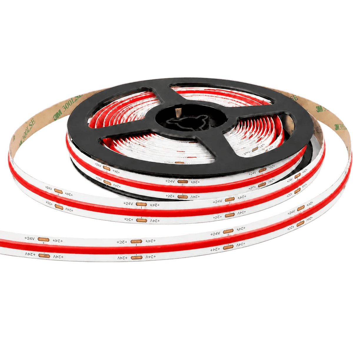 IP20 Seamless 24V COB LED Strip Light – Red
