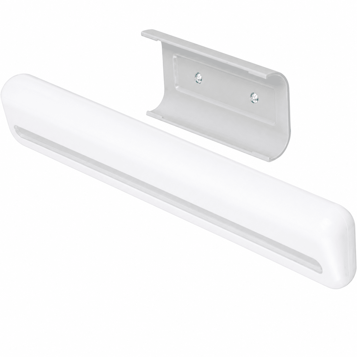 Compact battery-operated cabinet light with magnetic fitting, ideal for indoor use.