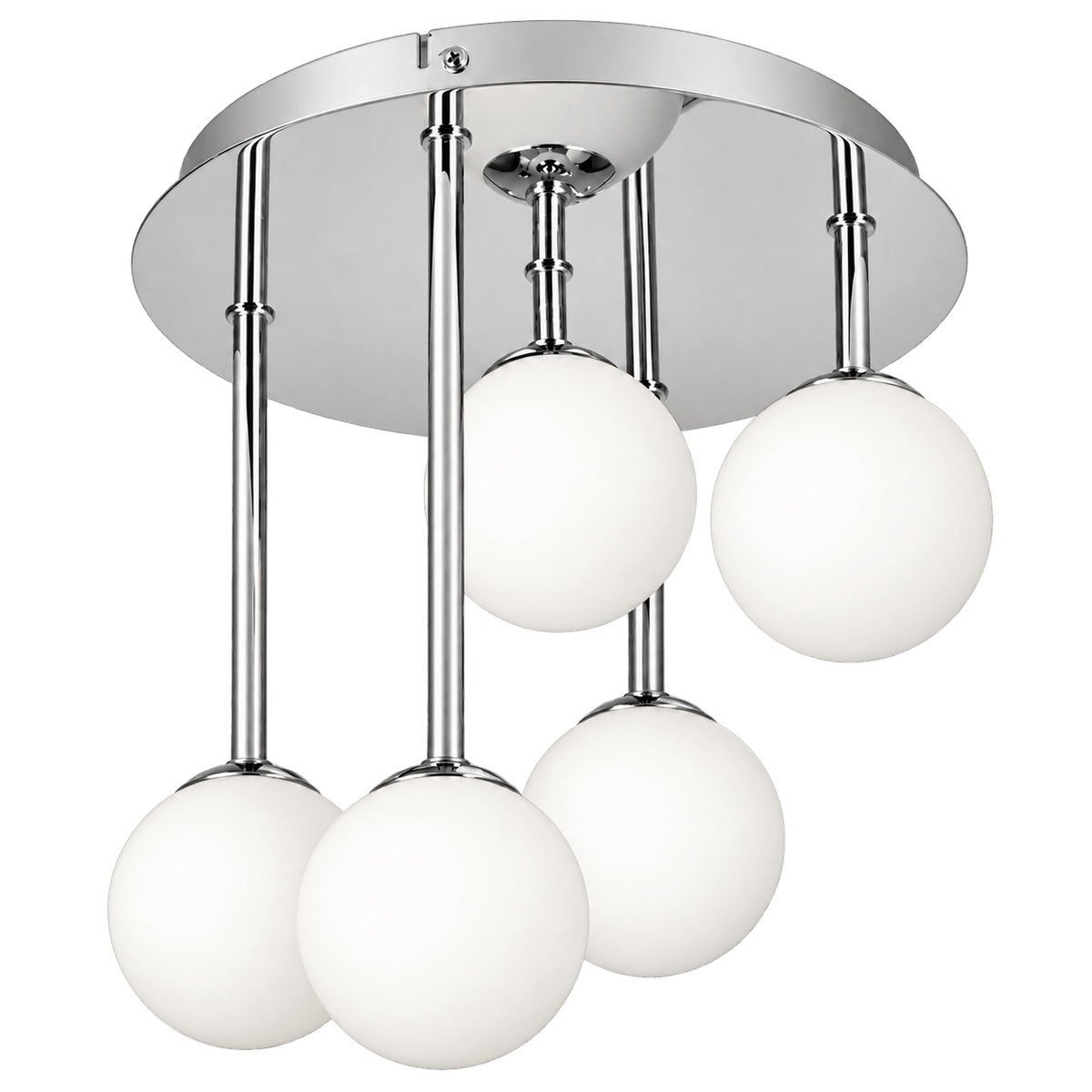 5 Light Chrome Cluster Ceiling Light