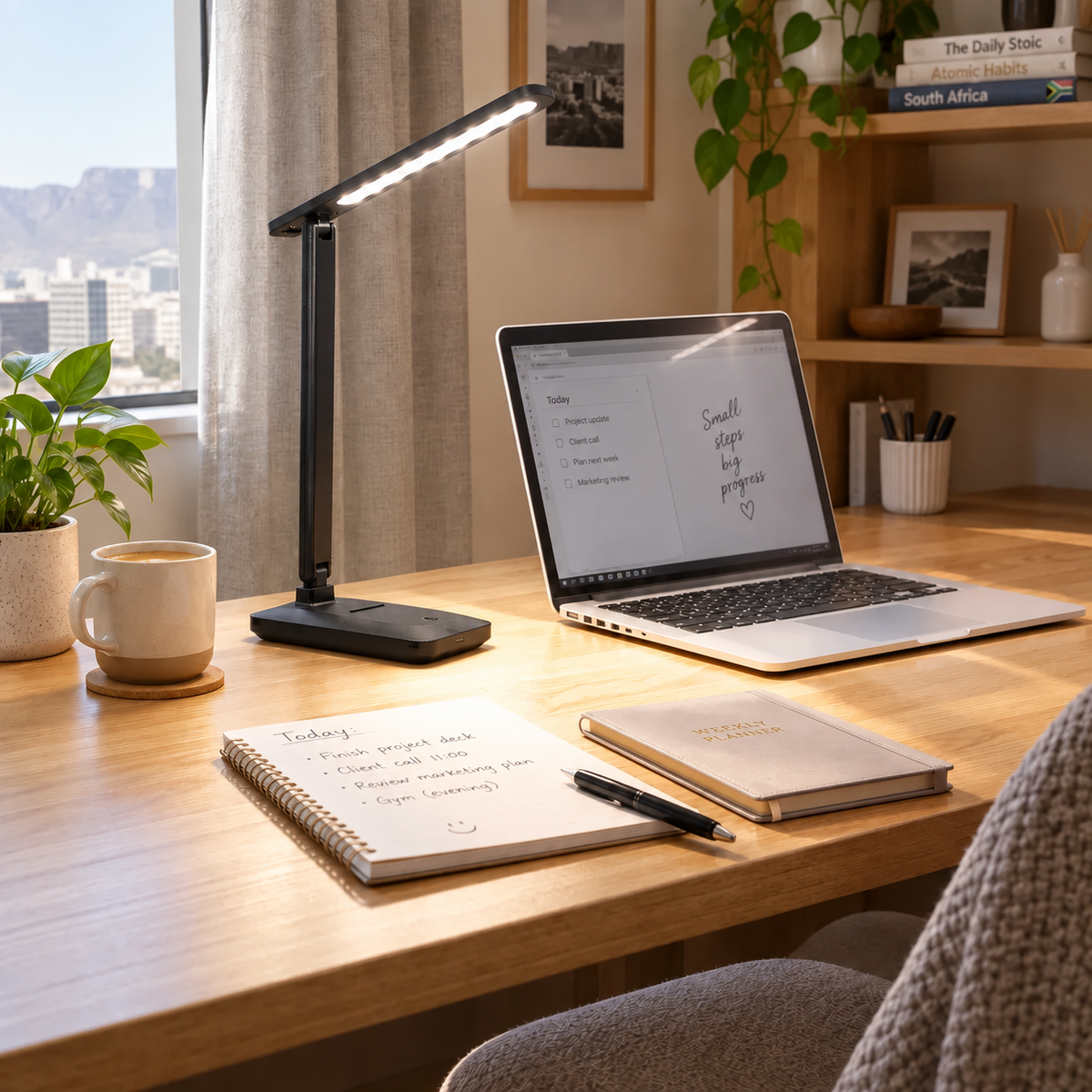 Multi-Functional Rechargeable Folding Desk Lamp