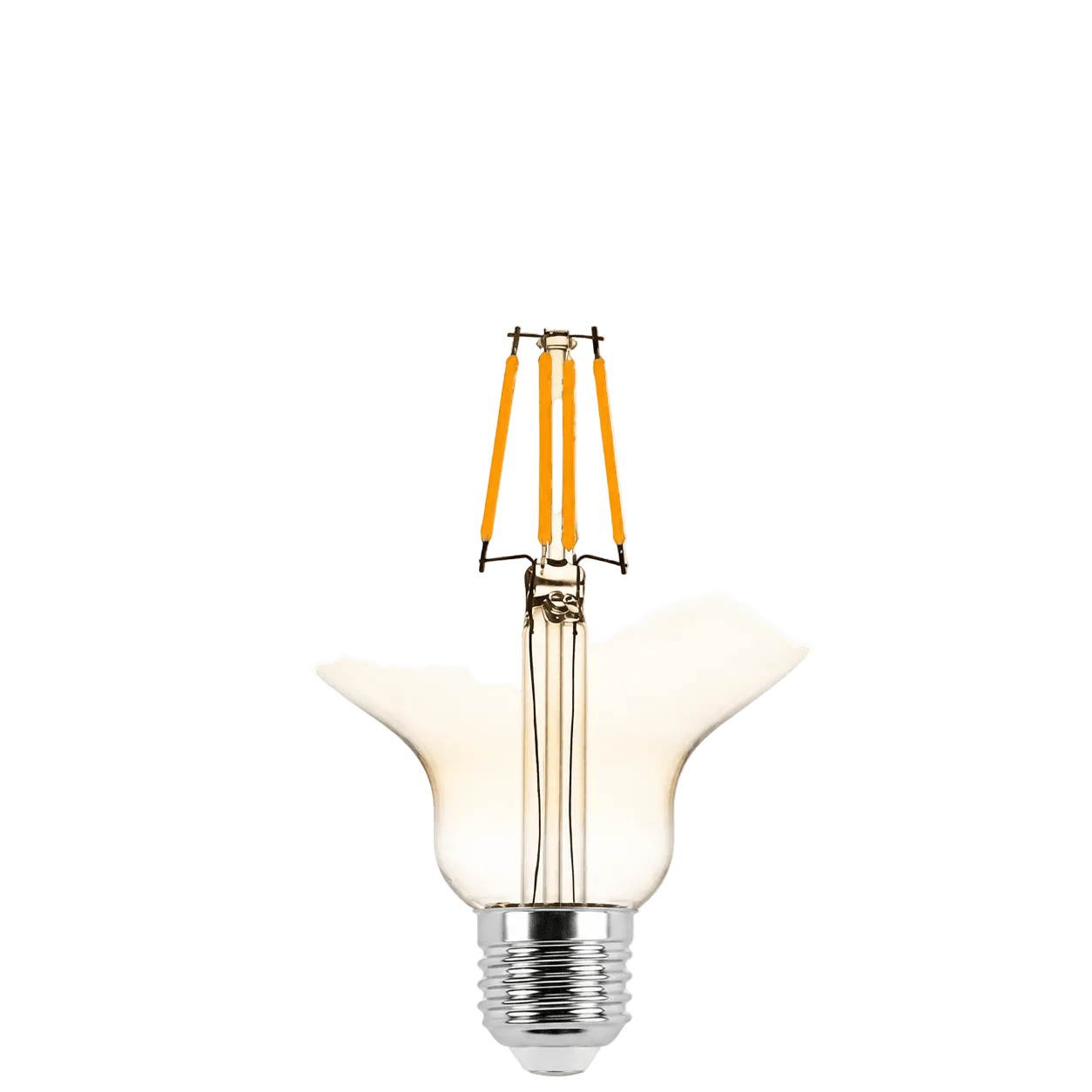 6W Dimmable Amber G125 Filament LED Bulb – E27, 2700K Warm White