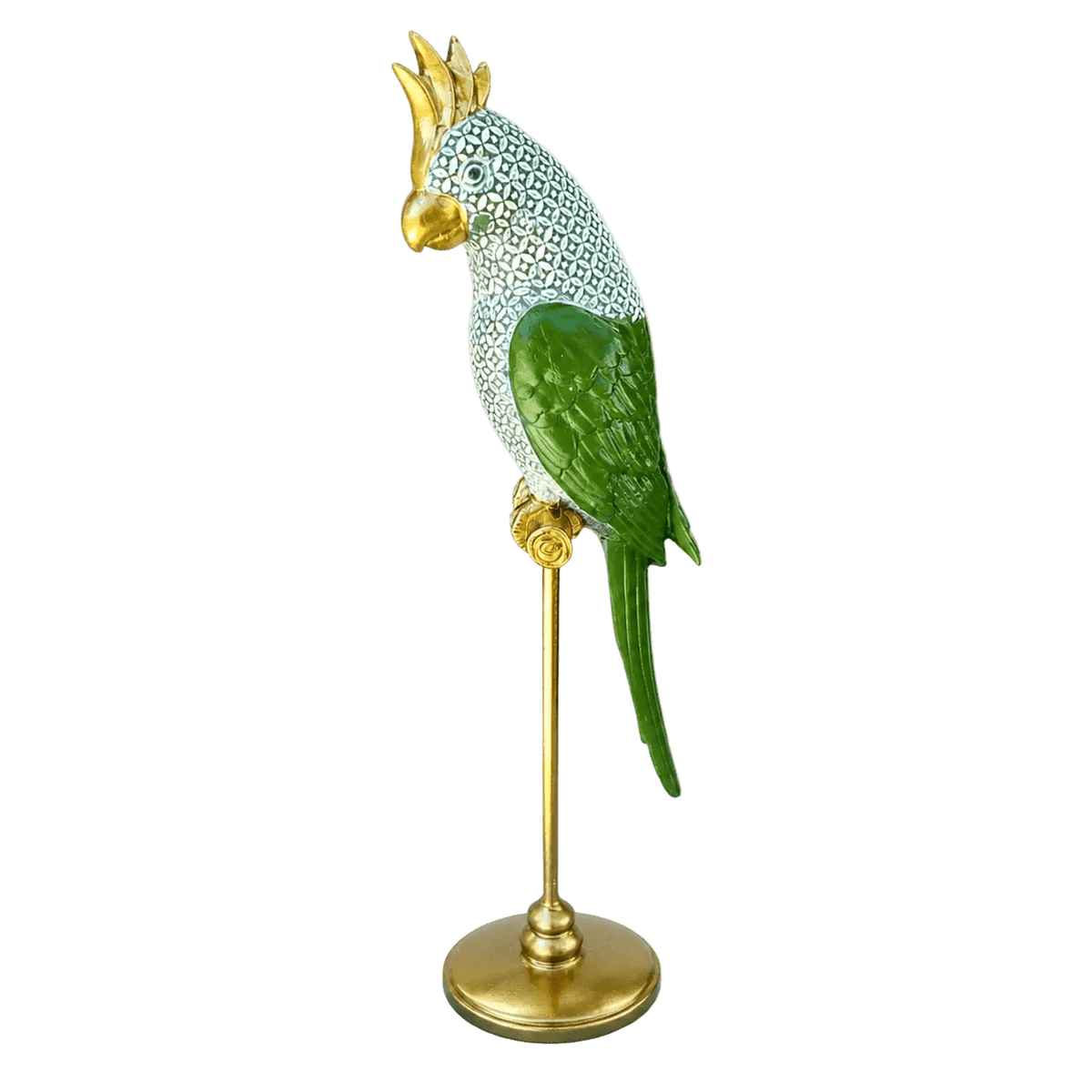 Animal Craft - Green, Gold, White Parrot