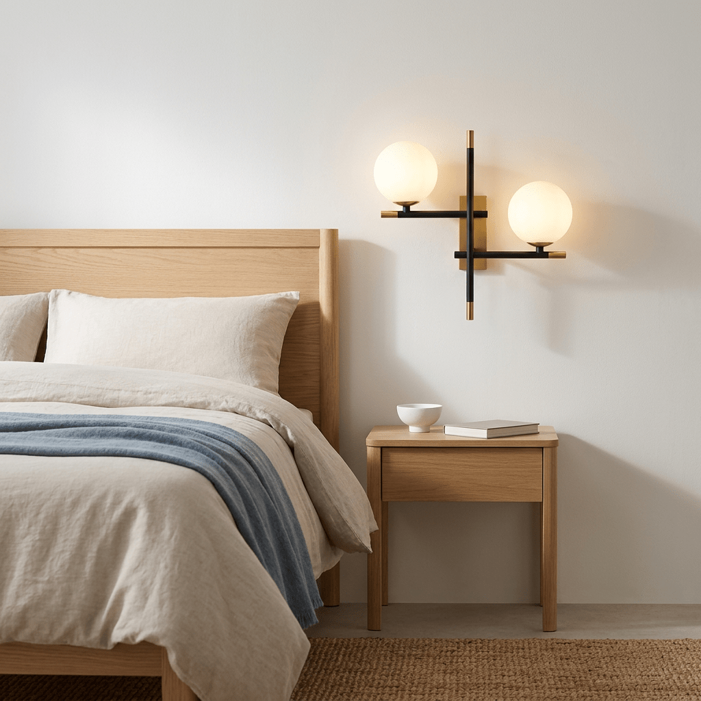 Unwind Black & Gold Wall Light