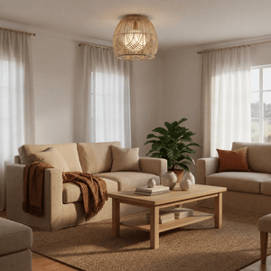 Rattan Ceiling Light
