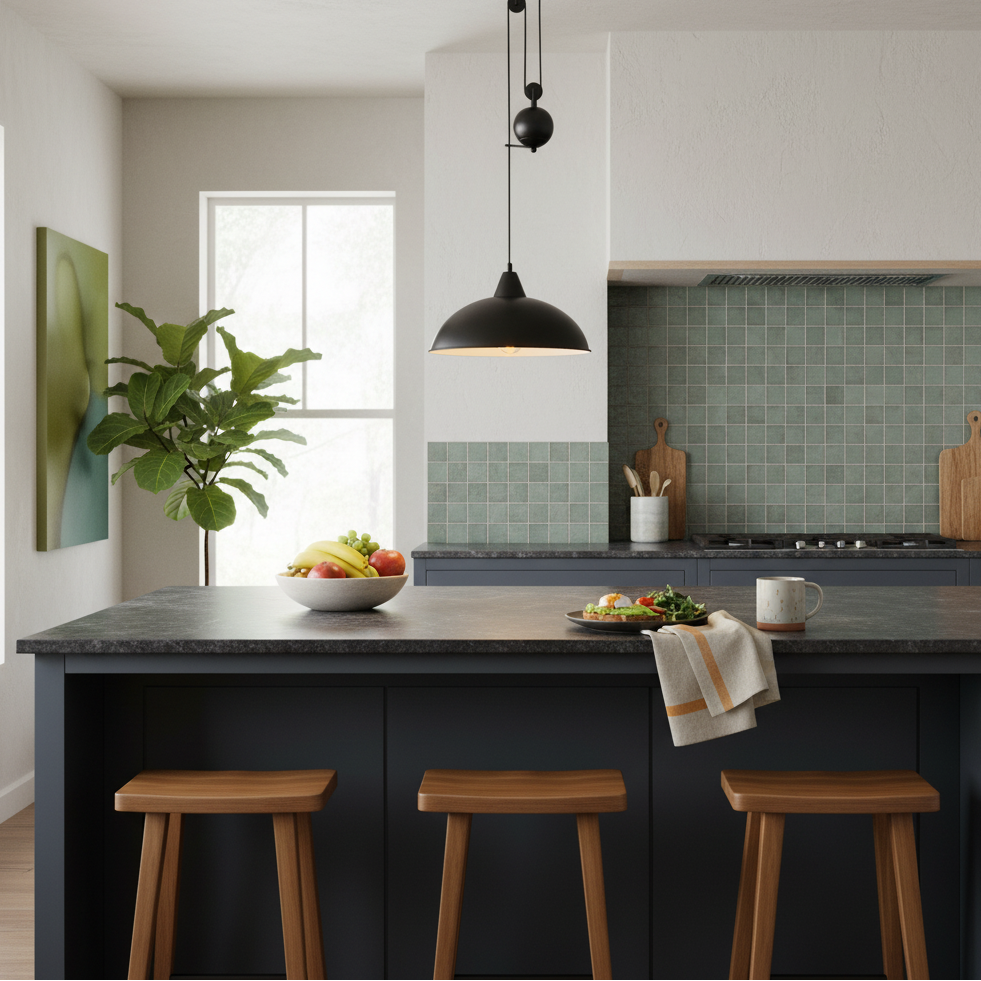 Colchester Black Pulley Pendant Light