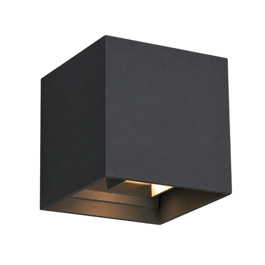Up & Down Dark Grey Square Beam Adjustable Wall Light