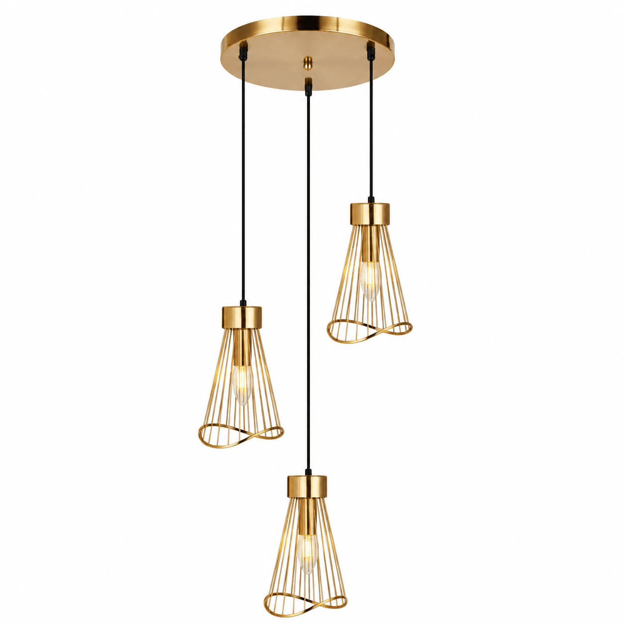 Sensu Cluster Gold Pendant Light