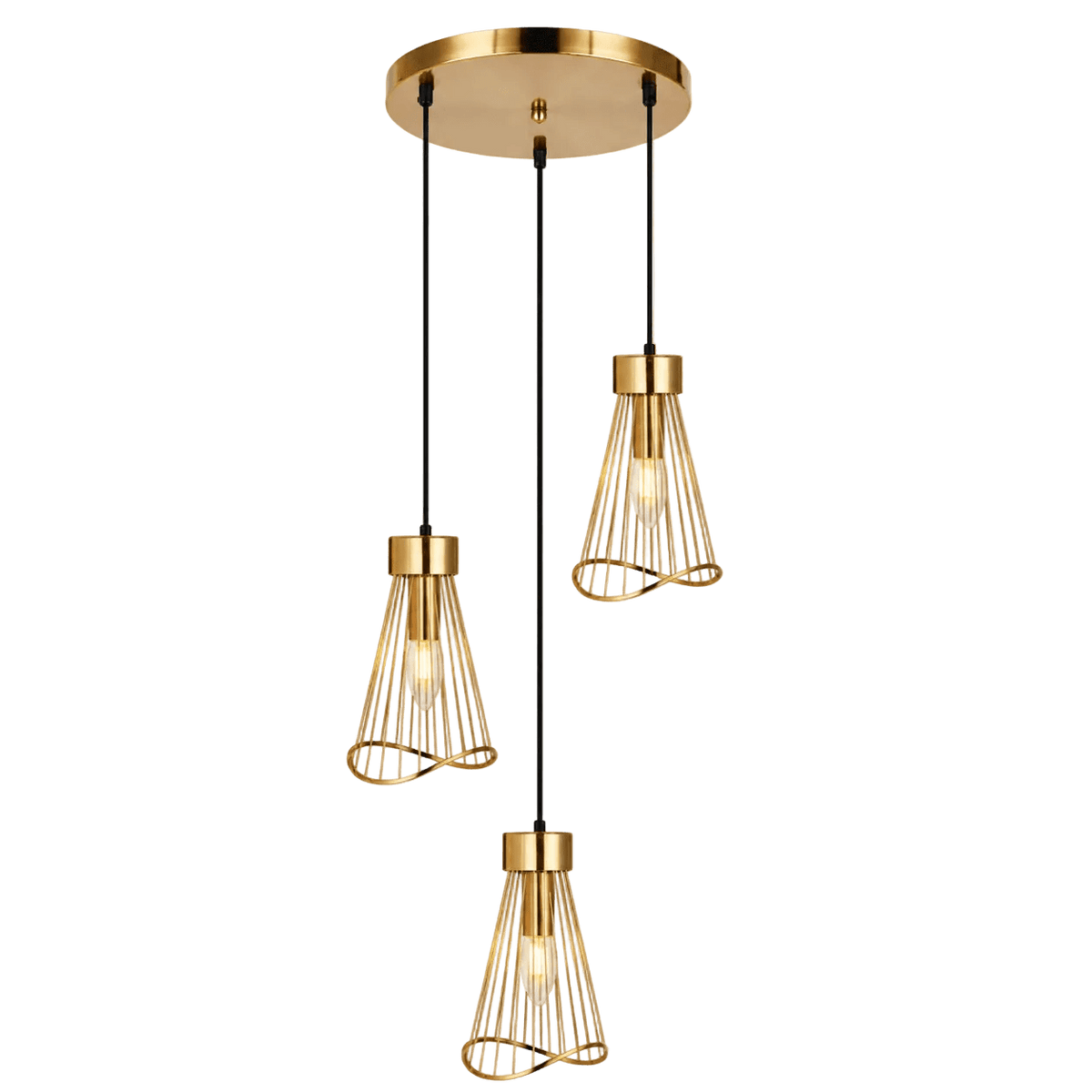 Sensu Cluster Gold Pendant Light