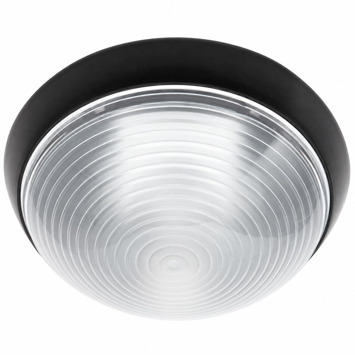 Black Polycarbonate Bulkhead, IP44, E27