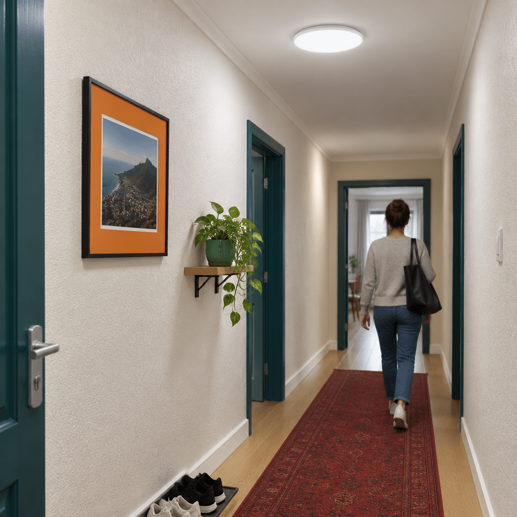 Cool White LED Ceiling Light Polycarbonate Cover IP20
