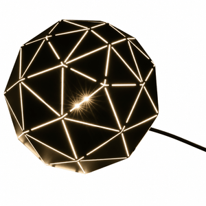Black Laser Cut Table Lamp