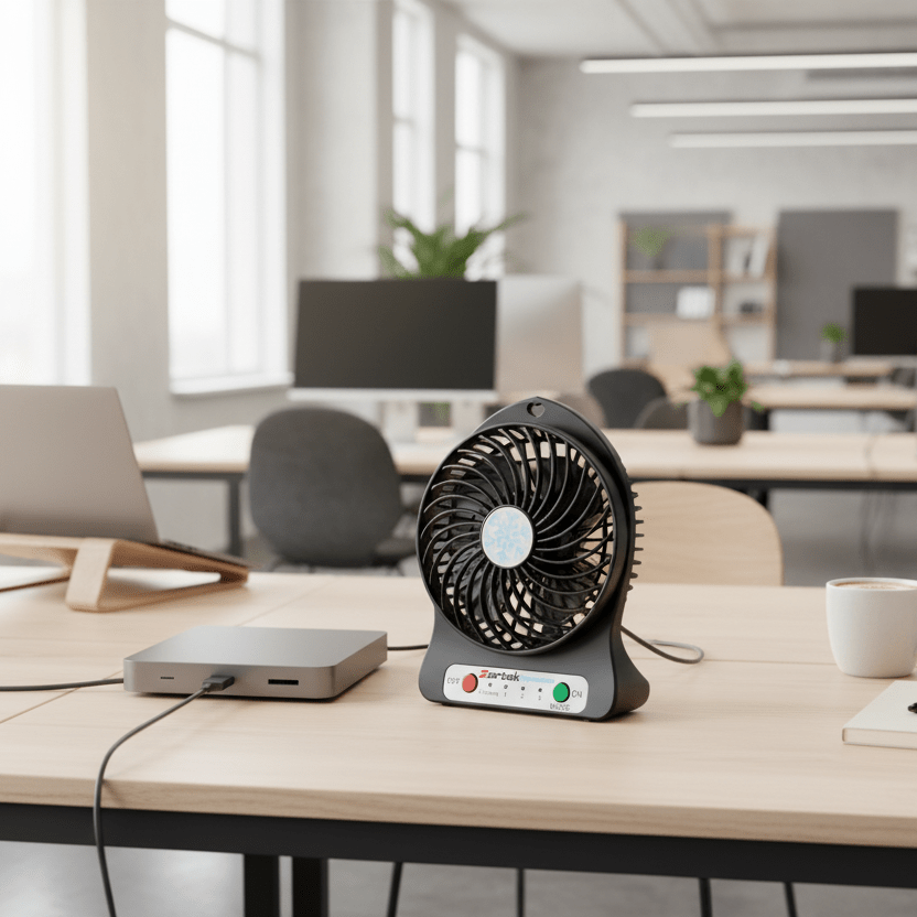 Rechargeable Portable Mini Fan - Black - product image 5