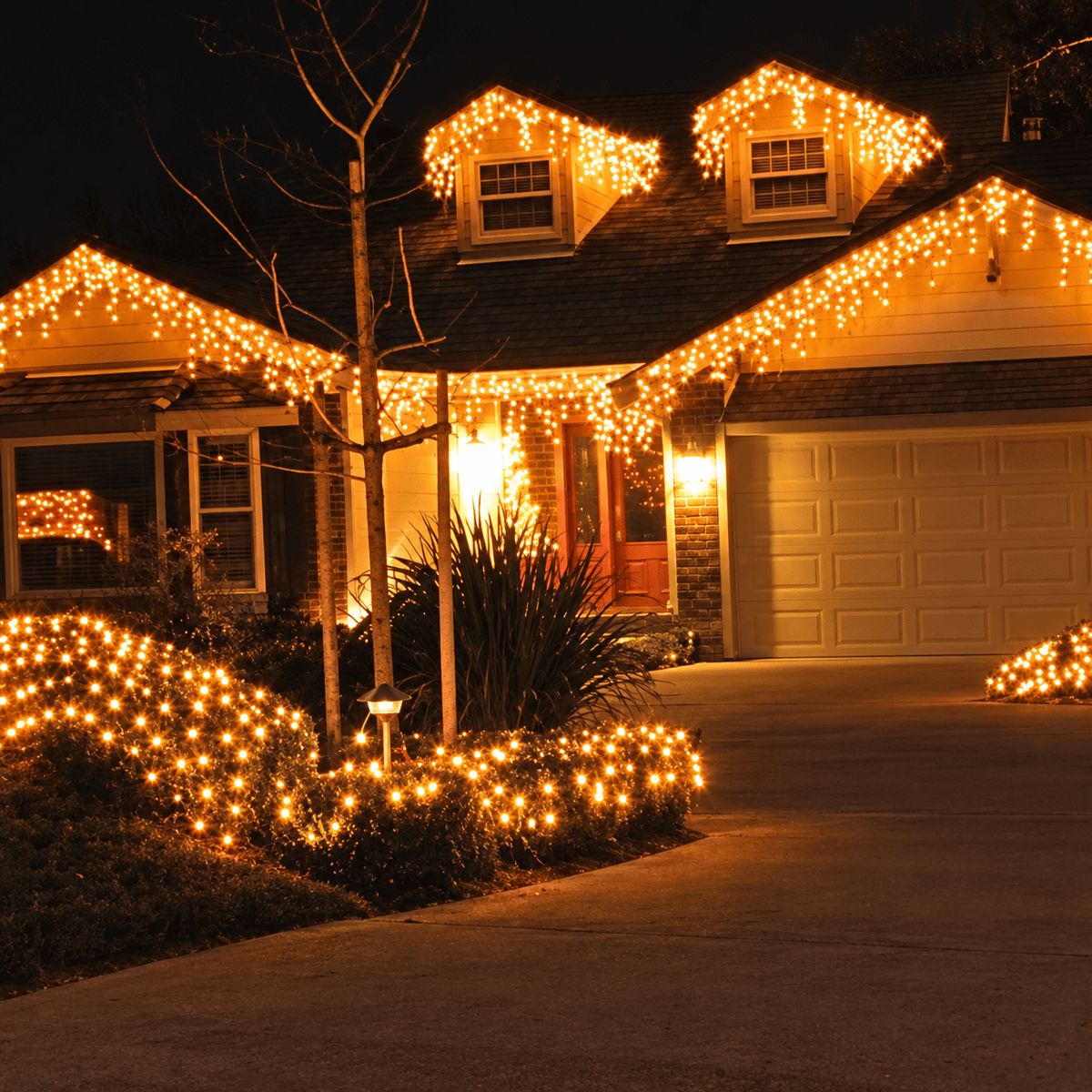 Twinkly Icicle Lights - Warm White 2 Meter