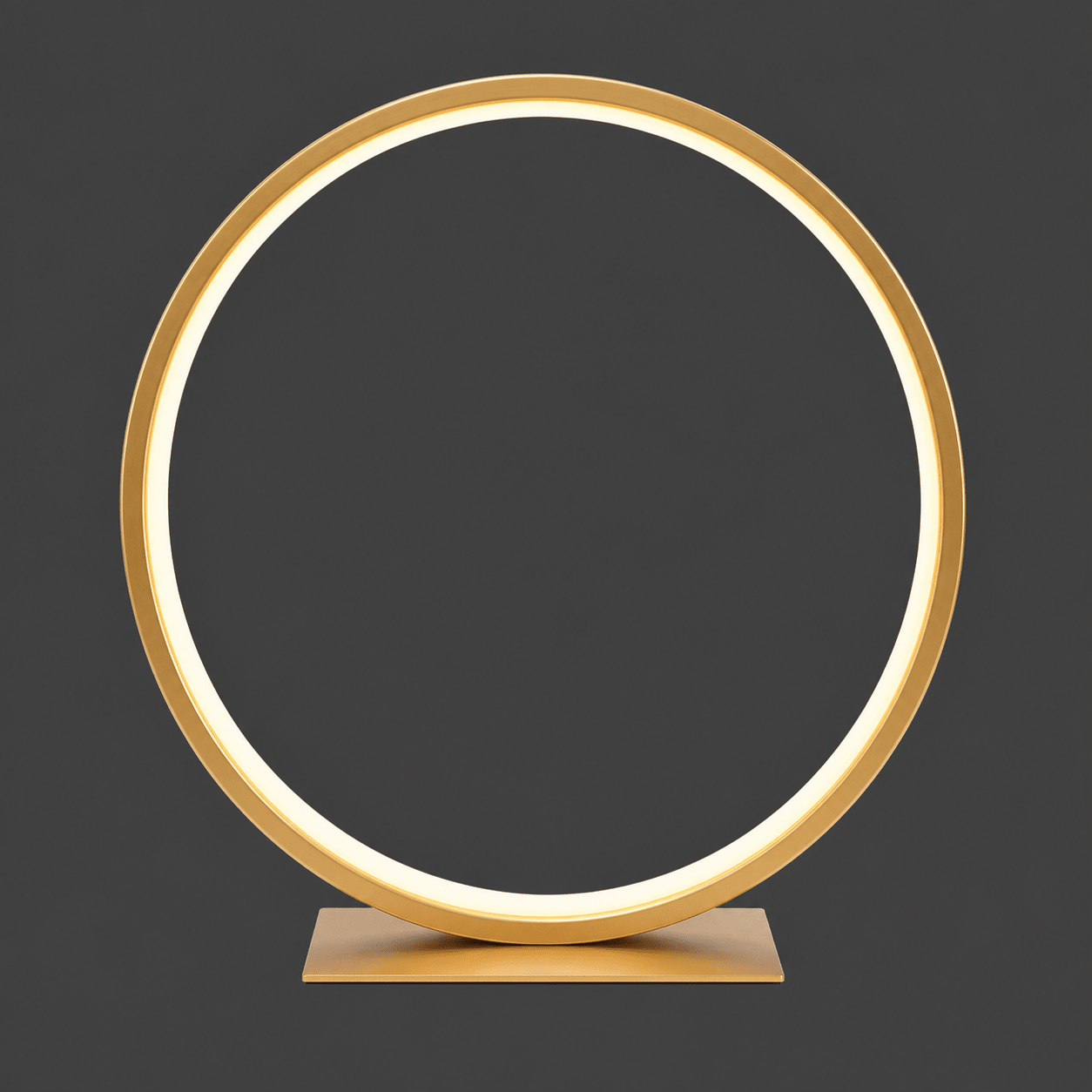Ring LED Table Lamp - Gold