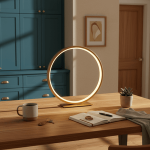 Ring LED Table Lamp - Gold