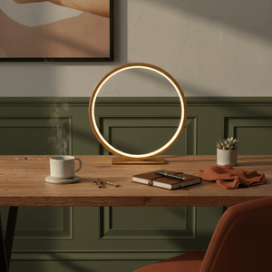 Ring LED Table Lamp - Gold
