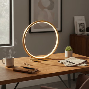Ring LED Table Lamp - Gold