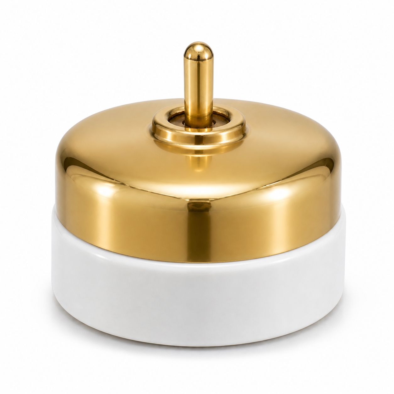 Heritage Brass & Porcelain Switch - Standard Polished