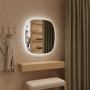 36W Square LED Mirror - Anti Fog