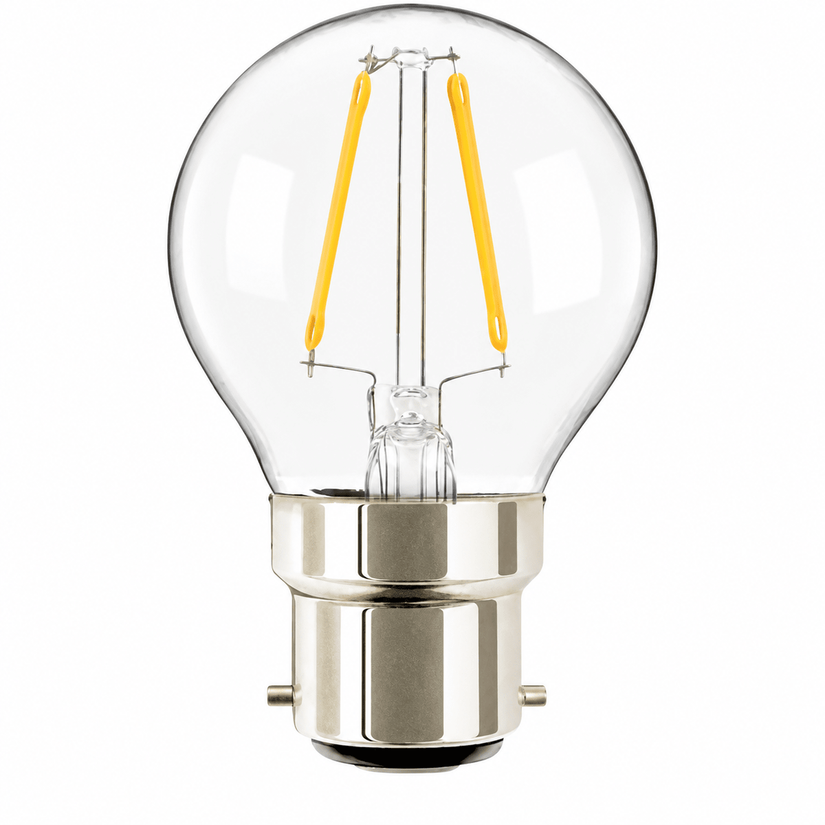 2W G45/golf ball Filament LED Bulb – B22, 4200K Cool White