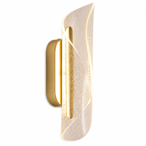 Gold Butterfly LED Wall Light featuring a satin gold finish and glitter acrylic detailing.