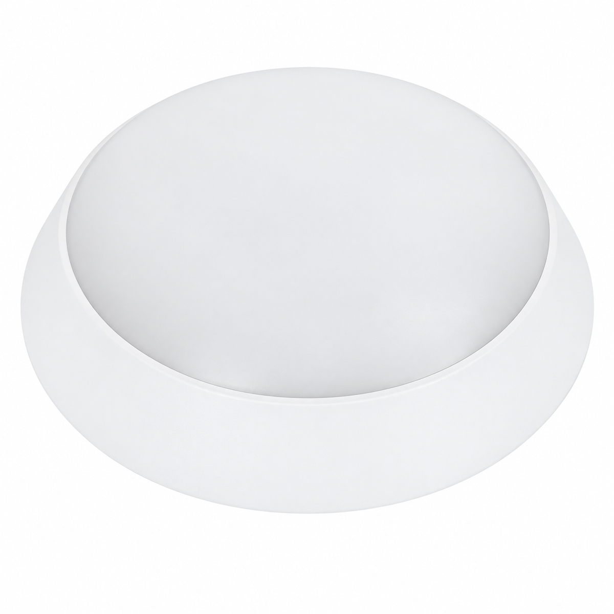 20W White PVC Bulkhead Light, Adjustable CCT, 220mm Diameter