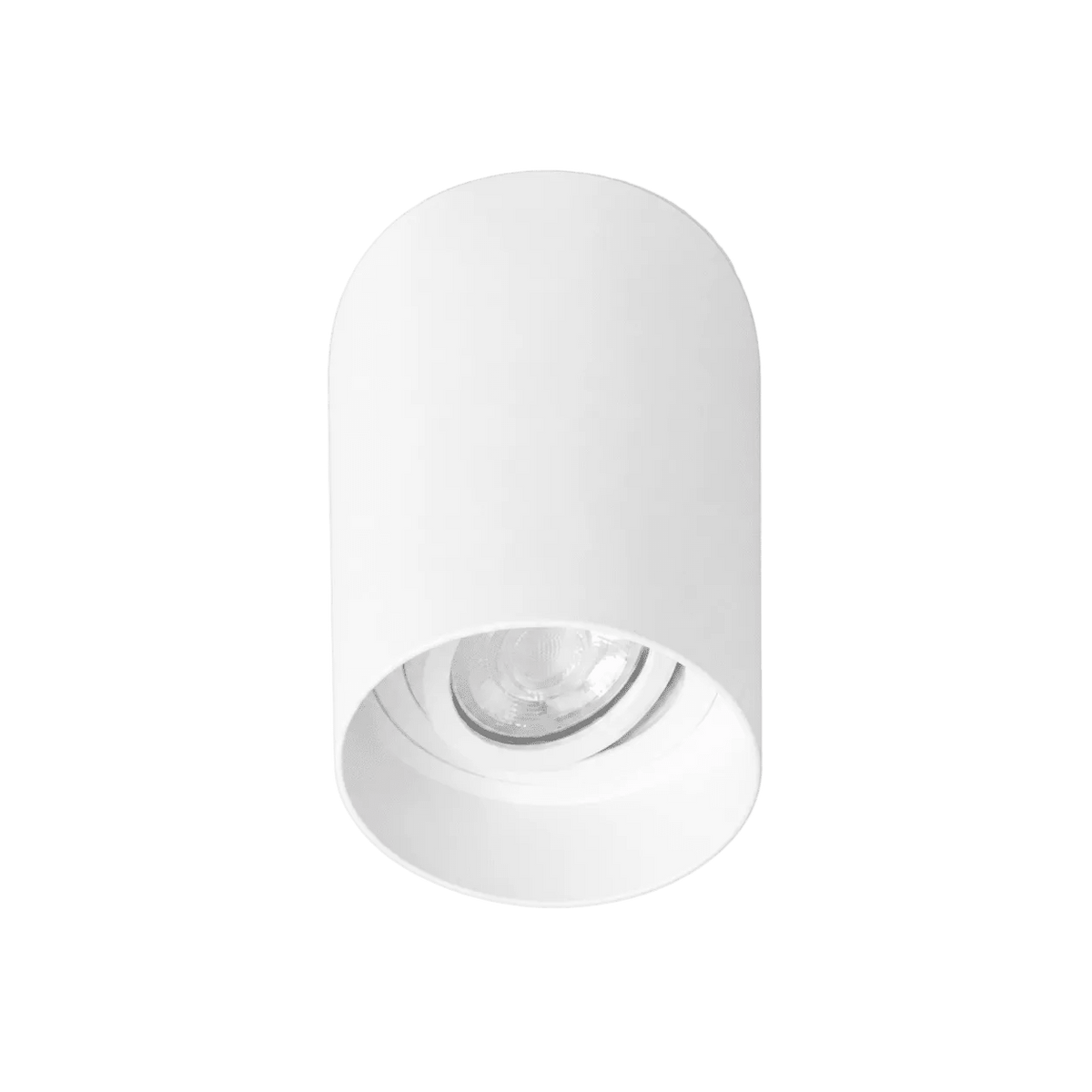 White Adjustable Surface-Mounted GU10 Downlight, 10W, IP20