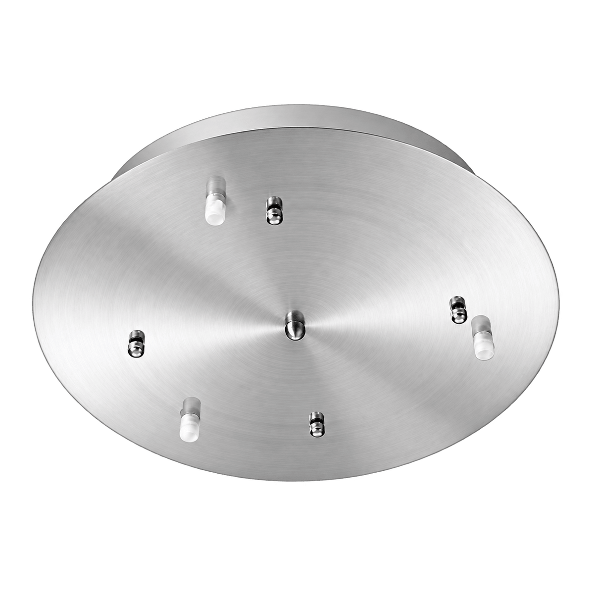 Indoor Ceiling Light Plate - Satin Chrome / 40cm