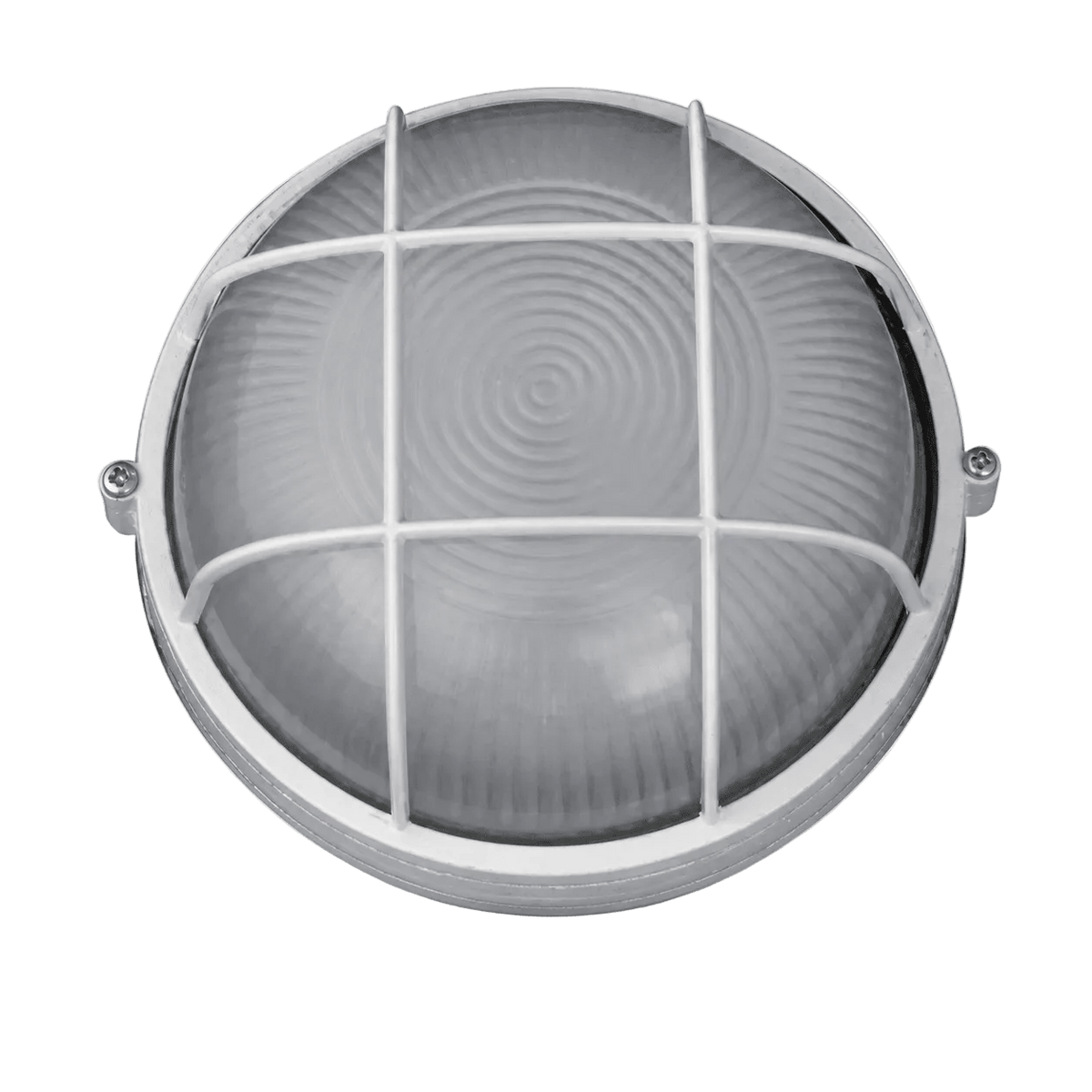 12W White LED Cage Bulkhead Light - 6000K - IP54
