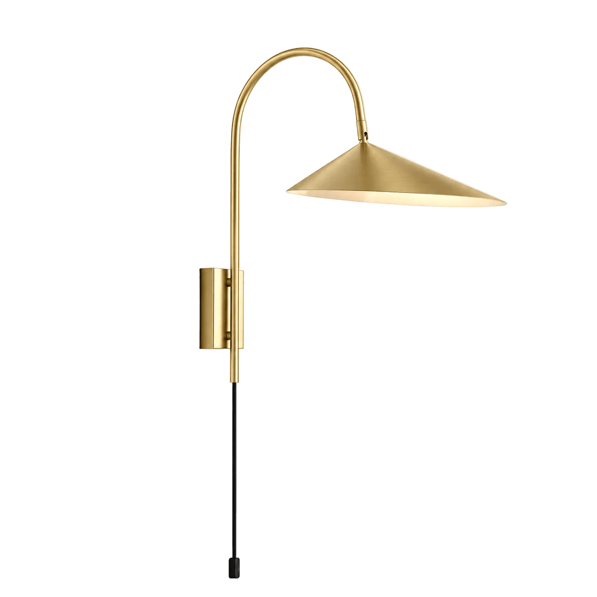 Arum Gold Corded Wall Light