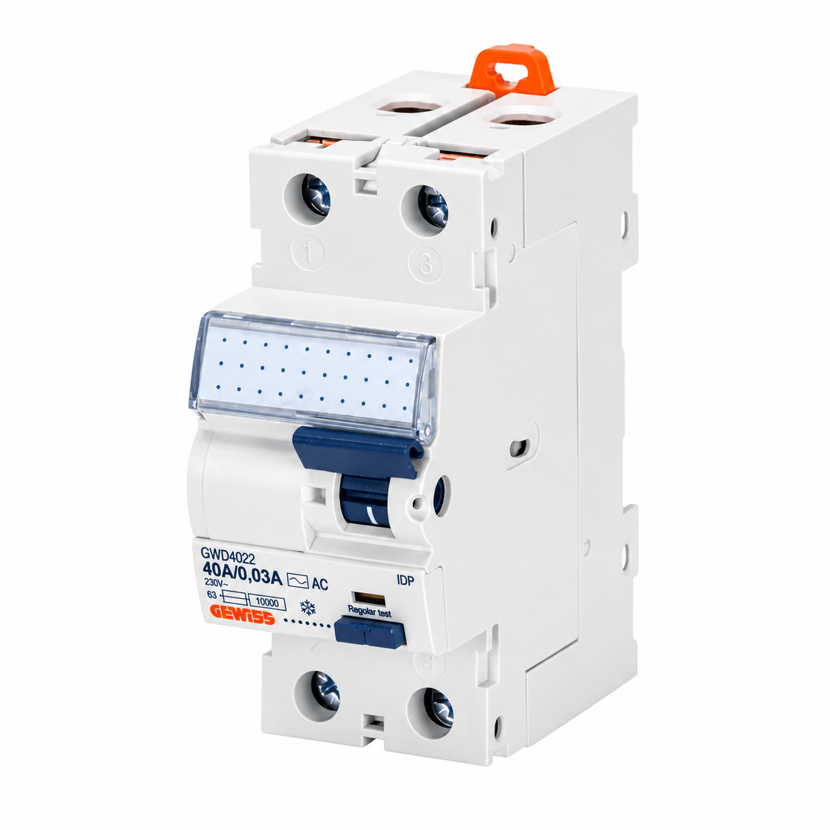 Gewiss Residual Current Circuit Breaker 2 Pole 2 Module