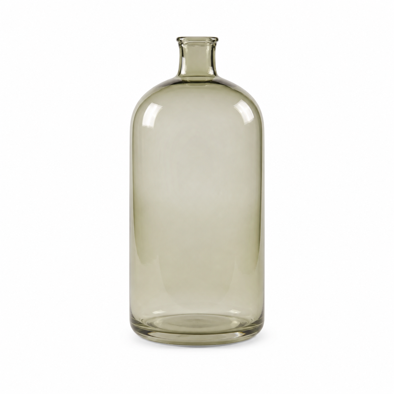 Large Green Glass Vase