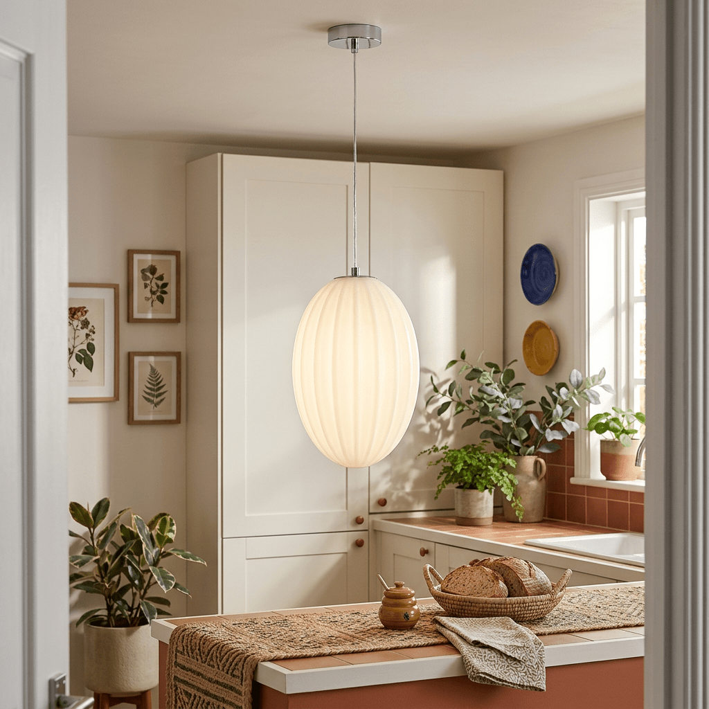 Martine Large Opal Pendant Light