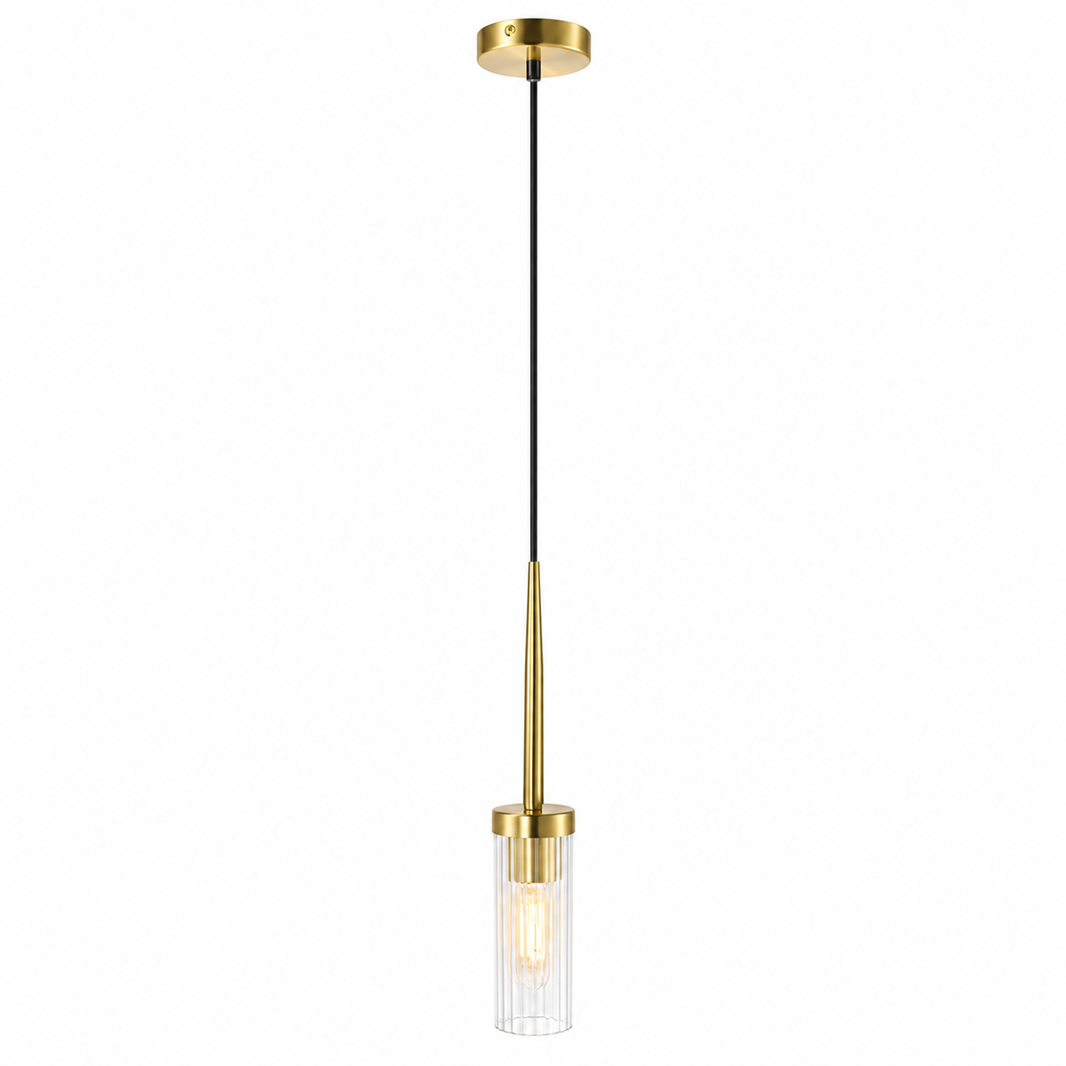 Flambou Fluted Glass Pendant Light