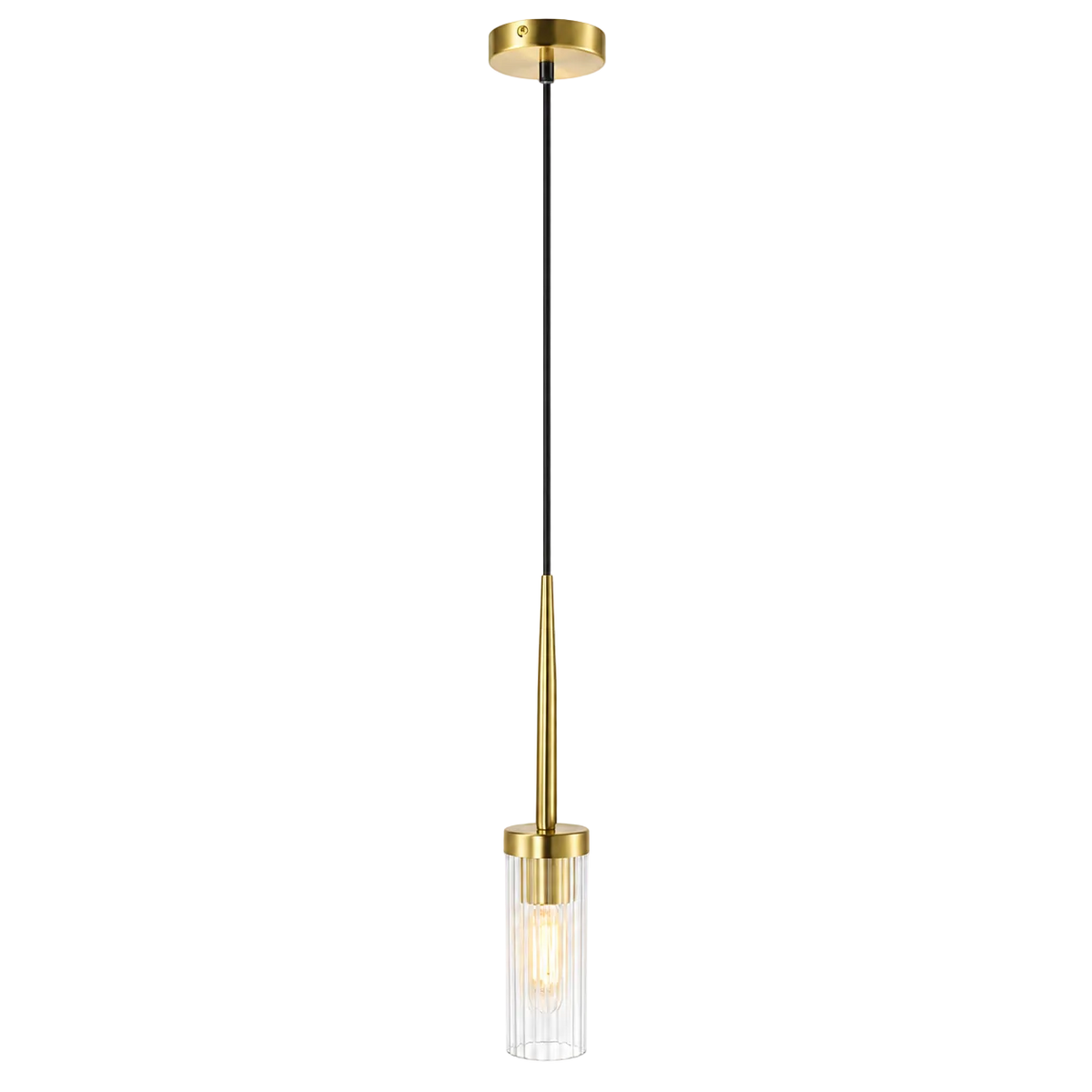 Flambou Fluted Glass Pendant Light