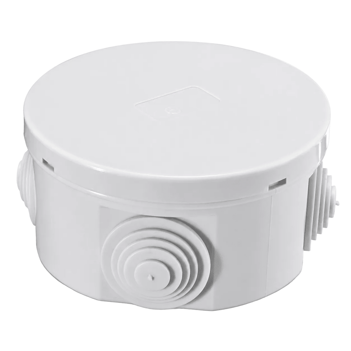 Round Waterproof, Flame Resistant Junction Box - 80mm