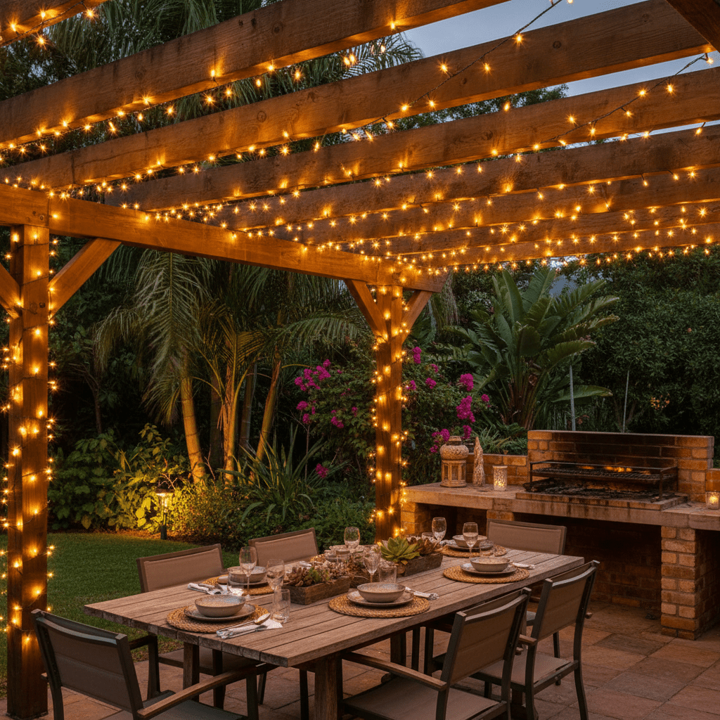 LED Fairy Lights - IP65 Heavy Duty, Green Cable, Warm White - 40 Meters
