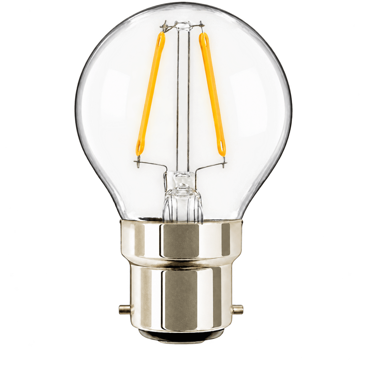 2W G45/golf ball Filament LED Bulb – B22, 4200K Cool White